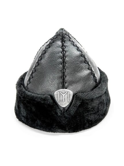 Kids' Oghuz Börk Hat – Black (Ages 4–7)
