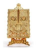 Golden Kaaba Door Metal Quran Stand Case