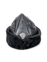 Oghuz Börk Hat – Black, Three Crescent Emblem