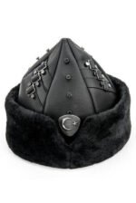 Oghuz Börk Hat – Premium Black, Crescent Emblem