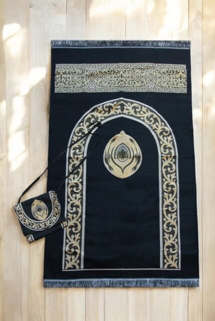 Hajar al-Aswad Gobelin Travel Prayer Rug
