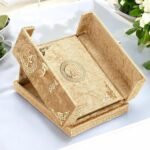 Luxury Velvet Quran with Storage Box & Stand
