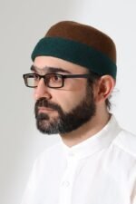 Two-Tone Felt Wool Dervish Cap