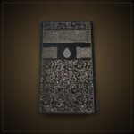 Floral Chenille Prayer Rug – Black