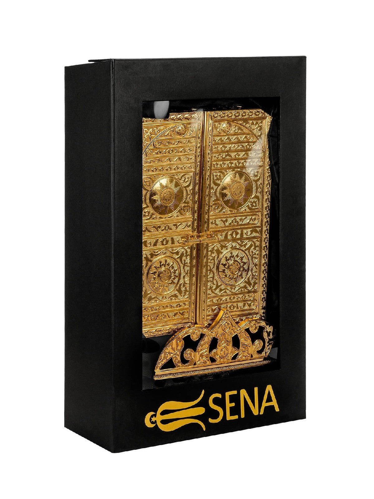 Golden Quran case in presentation box