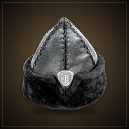 Kids' Oghuz Börk Hat – Black (Ages 4–7)