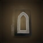 Mihrab Motif Velvet Prayer Rug
