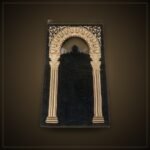 Mughal Dome Chenille Prayer Rug – Black