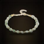 Natural Amazonite Bracelet – Gold-Tone Chain