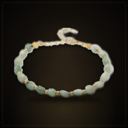 Natural Amazonite Bracelet – Gold-Tone Chain