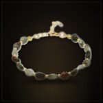 Natural Bloodstone Bracelet – Gold-Tone Chain