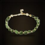 Natural Jade Bracelet – Gold-Tone Chain