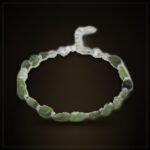 Natural Jade Bracelet – Silver-Tone Chain