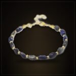 Natural Lapis Lazuli Bracelet – Gold-Tone Chain