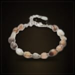 Natural Madagascar Agate Bracelet – Silver-Tone Chain
