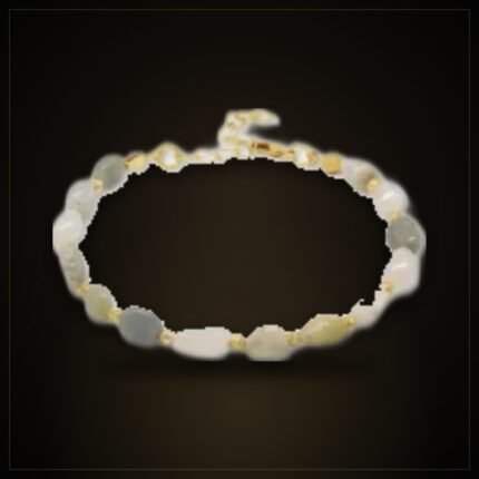 Natural Morganite Bracelet – Gold-Tone Chain