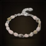 Natural Morganite Bracelet – Silver-Tone Chain