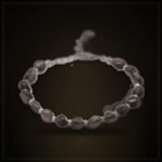 Natural Smoky Quartz Bracelet – Silver-Tone Chain