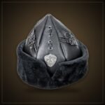 Oghuz Börk Hat – Black, Three Crescent Emblem
