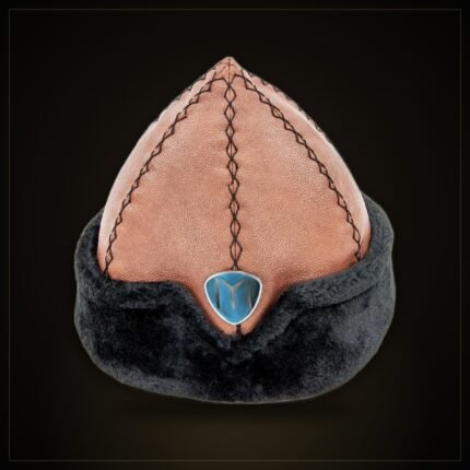 Oghuz Börk Hat – Brown & Black Fur