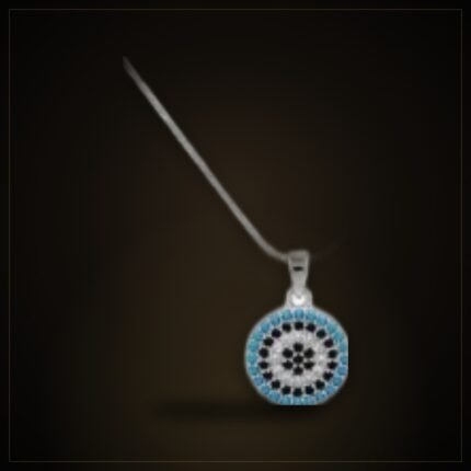 Silver-Tone Mystic Eye Necklace