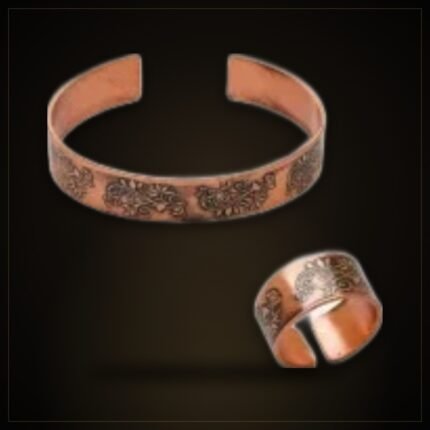 Women's Copper Ring & Bracelet Set – Sprouting Vine
