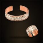 Women's Silver-Tone Copper Ring & Bracelet Set