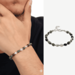 Natural Hawk's Eye Bracelet – Silver-Tone Chain